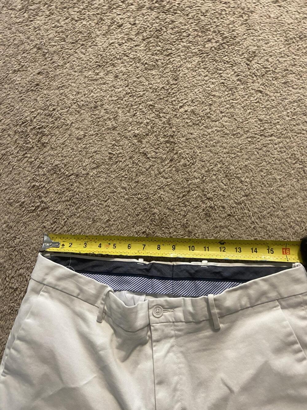 Perry Ellis Pants Mens 36x30 White Resist Spill Chino Slim Fit Stretch Casual - Picture 6 of 10